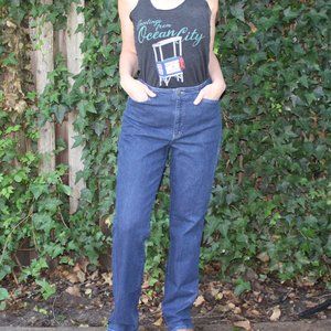 Vintage Straight Leg High Rise Mom Jeans